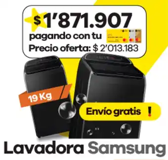 Éxito Samsung Lavadora 19kg oferta
