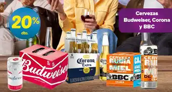 Surtimax Cervezas Budweiser, Corona y BBC oferta