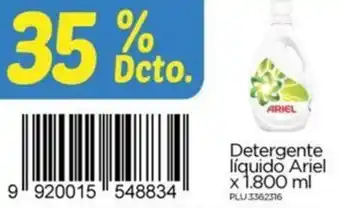 Surtimax Detergente líquido Ariel x 1.800ml oferta