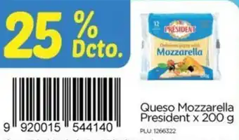 Surtimax Queso Mozzarella President x 200g oferta