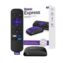 Falabella Roku Express Reempacado | dispositivo de streaming |Incluye cable HDMI/USB de alta velocidad y control remoto | Compatible co oferta