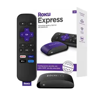 Falabella Roku Express Reempacado | dispositivo de streaming |Incluye cable HDMI/USB de alta velocidad y control remoto | Compatible co oferta
