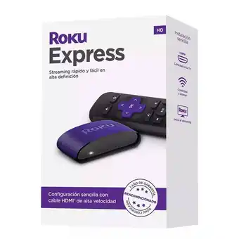 Falabella Roku Express Reempacado | dispositivo de streaming |Incluye cable HDMI/USB de alta velocidad y control remoto | Compatible co oferta