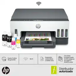 Falabella Impresora Multifuncional HP Smart Tank 720 Conexión por WIFI y Bluetooth a Color con Carga Continúa Compatibilidad Universal oferta