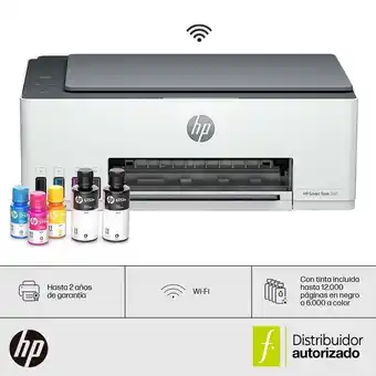 Falabella Impresora Multifuncional HP Smart Tank 580 Conexión por WIFI y Bluetooth a Color con Carga Continúa Compatibilidad Universal oferta