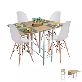 Falabella Juego de Comedor Plegable 4 Puestos DKO Design - Mueble - Mueble oferta