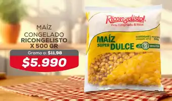 Tiendas D1 MAÍZ CONGELADO RICONGELISTO X 500 GR oferta