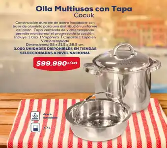 Tiendas D1 Olla Multiusos con Tapa Cocuk oferta