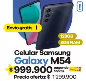 Éxito Celular Samsung Galaxy M54 oferta