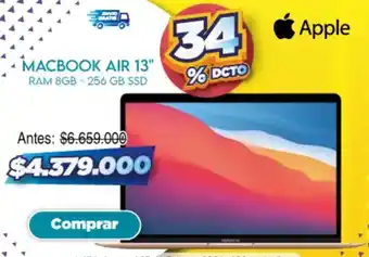 Alkomprar Apple MACBOOK AIR 13" RAM 8GB - 256 GB SSD oferta