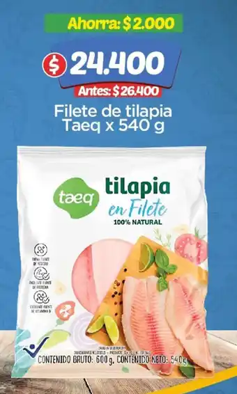 Surtimax Filete de tilapia Taeq x 540 g oferta