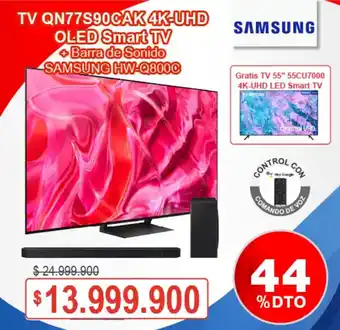 Ktronix SAMSUNG TV QN77S90CAK 4K-UHD OLED Smart TV +Barra de Sonido oferta