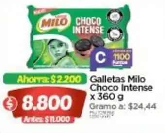 Surtimax Galletas Milo Choco Intense x 360 g oferta