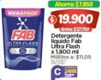 Surtimax Detergente líquido Fab Ultra Flash x 1.800 ml oferta