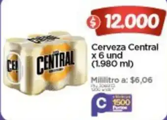 Surtimax Cerveza Central x 6 und (1.980 ml) oferta