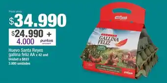 Jumbo Huevo Santa Reyes gallina feliz AA x 42 und oferta