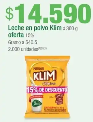 Jumbo Leche en polvo Klim x 360 g oferta