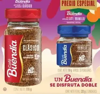 Jumbo Café Buendía Clásico X 170 g + Vainilla x 50 g oferta