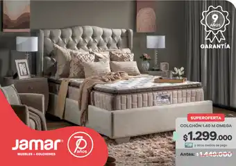 Muebles Jamar Colchón 1.40 M Omega oferta