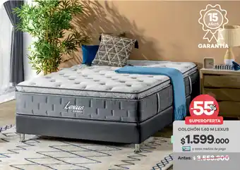 Muebles Jamar Colchón 1.40 M Lexus oferta