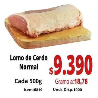 MercaTodo Lomo de Cerdo Normal 500 g oferta