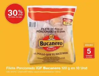 Makro Filete Porcionado IQF Bucanero 120 g en 10 Und oferta