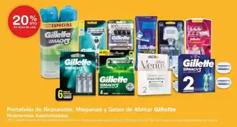 Makro Portafolio de Repuestos, Maquínas y Geles de Afeitar Gillette Referencias Seleccionadas oferta
