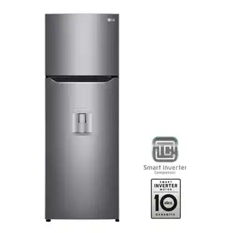 Falabella Nevera LG Congelador Superior No Frost 312 lt Multi-Air Flow GT32WPPKT oferta