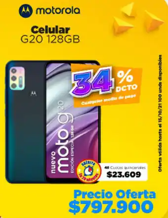 Alkomprar Motorola Celular G20 128GB oferta