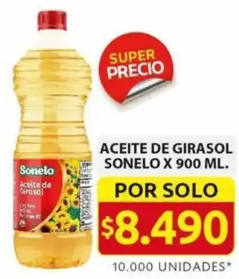 Ara ACEITE DE GIRASOL SONELO X 900ML oferta