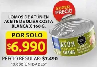 Ara LOMOS DE ATÚN EN ACEITE DE OLIVA COSTA BLANCA X 160G oferta