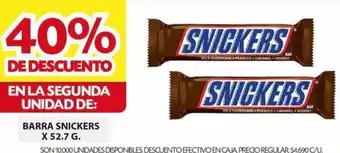 Ara BARRA SNICKERS X 52.7G oferta