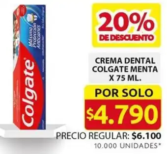 Ara CREMA DENTAL COLGATE MENTA X 75ML oferta