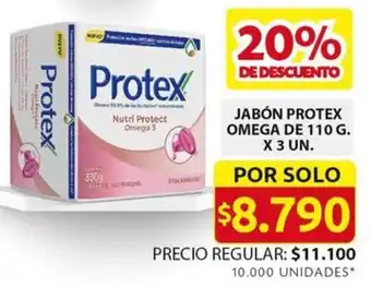 Ara JABÓN PROTEX OMEGA DE 110G x 3UN oferta