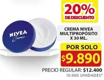 Ara CREMA NIVEA MULTIPROPÓSITO X 30ML oferta