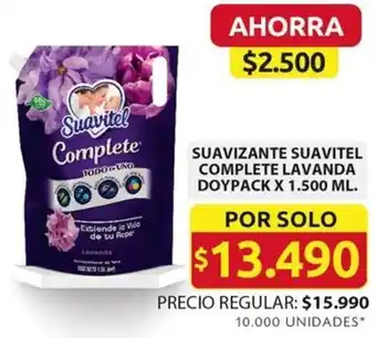 Ara SUAVIZANTE SUAVITEL COMPLETE LAVANDA DOYPACK X 1.500ML oferta