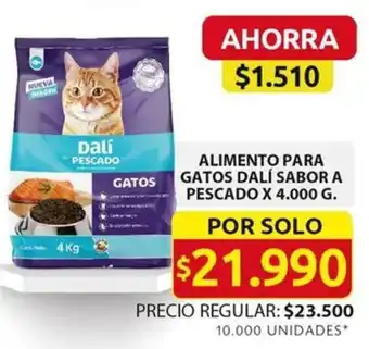 Ara ALIMENTO PARA GATOS DALÍ SABOR A PESCADO X 4.000G oferta