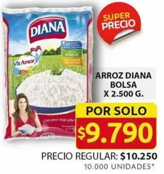 Ara ARROZ DIANA BOLSA x 2.500G oferta