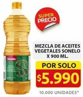 Ara MEZCLA DE ACEITES VEGETALES SONELO X 900ML oferta