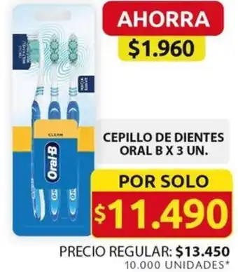 Ara CEPILLO DE DIENTES ORAL B X 3UN oferta