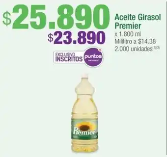 Jumbo Aceite Girasol Premier x 1800ml oferta