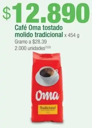 Café Oma tostado molido tradicional x 454g