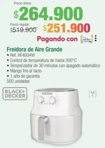 Jumbo BLACK+ DECKER Freidora de Aire Grande oferta