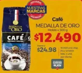 Café MEDALLA DE ORO Molido x 500g