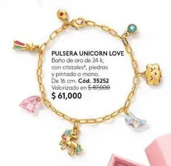 Ésika PULSERA UNICORN LOVE de 16 cm. oferta