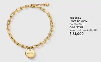 Ésika PULSERA LOVE TO MOM De 19 a 21 cm. oferta