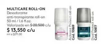 Ésika MULTICARE ROLL-ON Desodorante anti-transpirante roll-on 50 ml/1.6 fl.oz. oferta