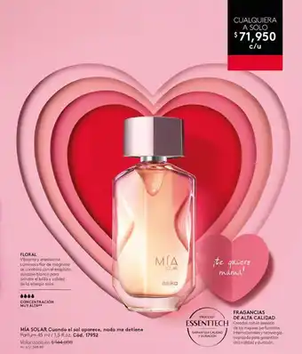 Ésika MÍA SOLAR Cuando el sol aparece, nada me detiene Parfum 45 ml/1,5 fl.oz. oferta