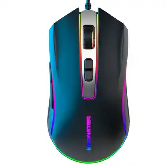 Falabella Mouse Gamer Monster RGB KMH7-MBK con cable USB | 12400 DPI |7 botones. Compatibilidad Windows oferta