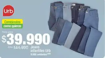 Jumbo Jeans infantiles Urb oferta